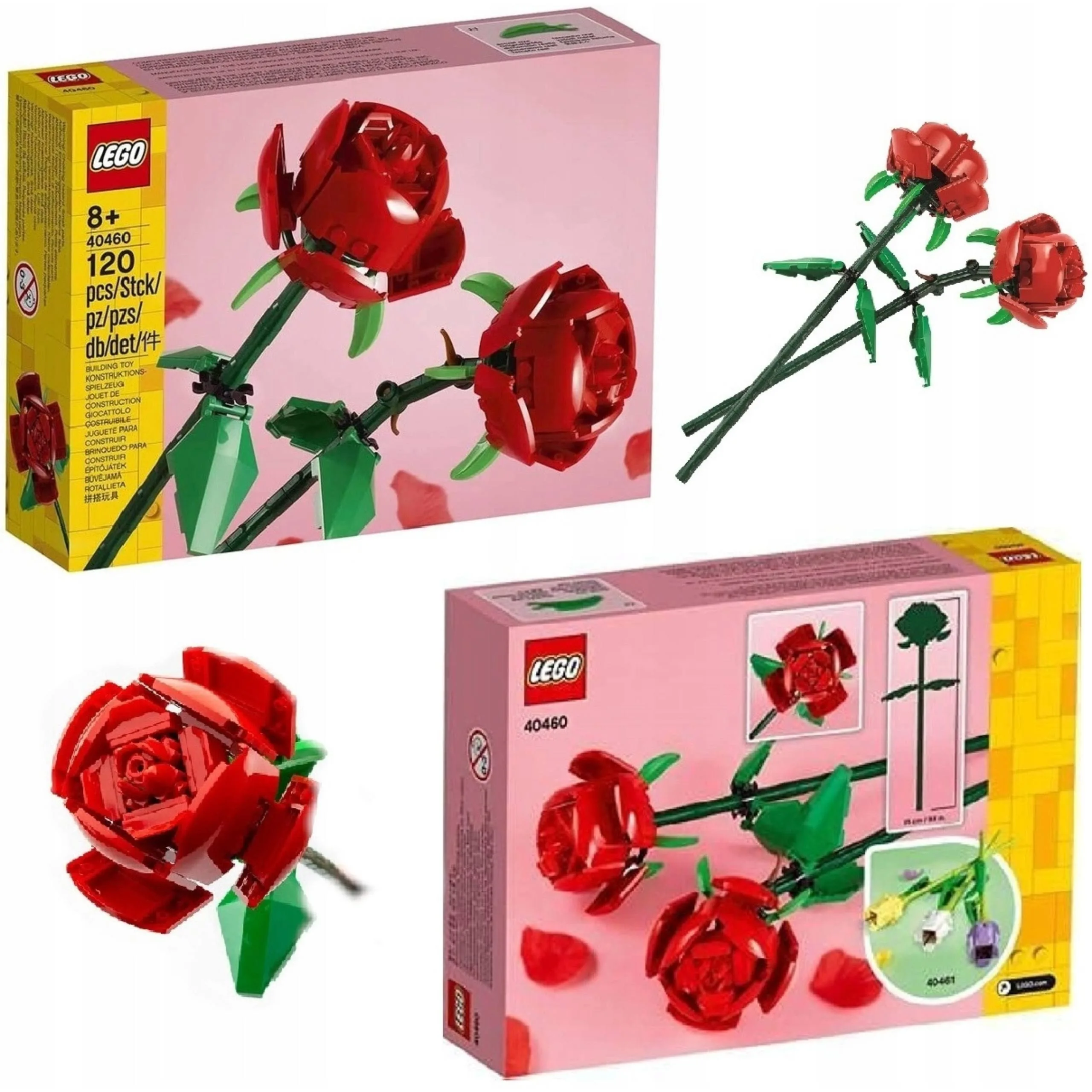 Lego Classic Lego Icons Róże Kwiaty 40460 Kwiatek Walentynki