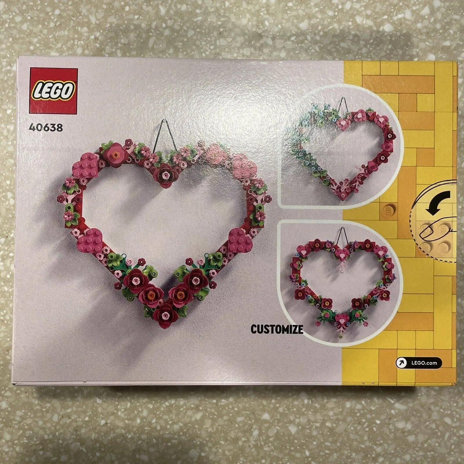 Lego: Ornament Serca (40638) Prezent Walentynkowy