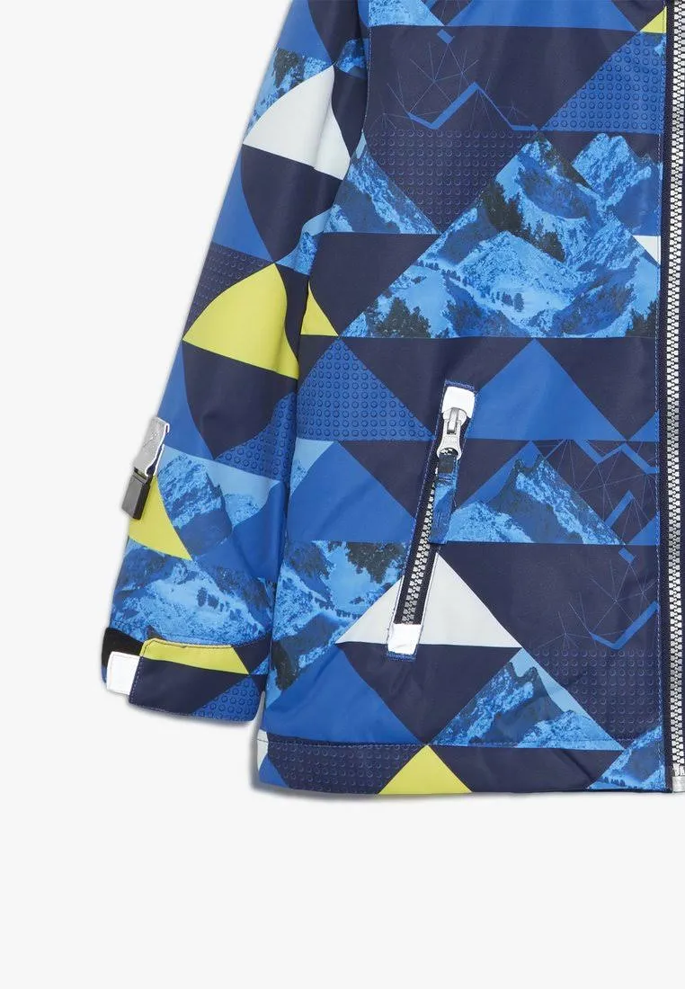 Legowear Kurtka zimowa Jordan 721" w kolorze niebiesko-żółtym rozmiar: 104