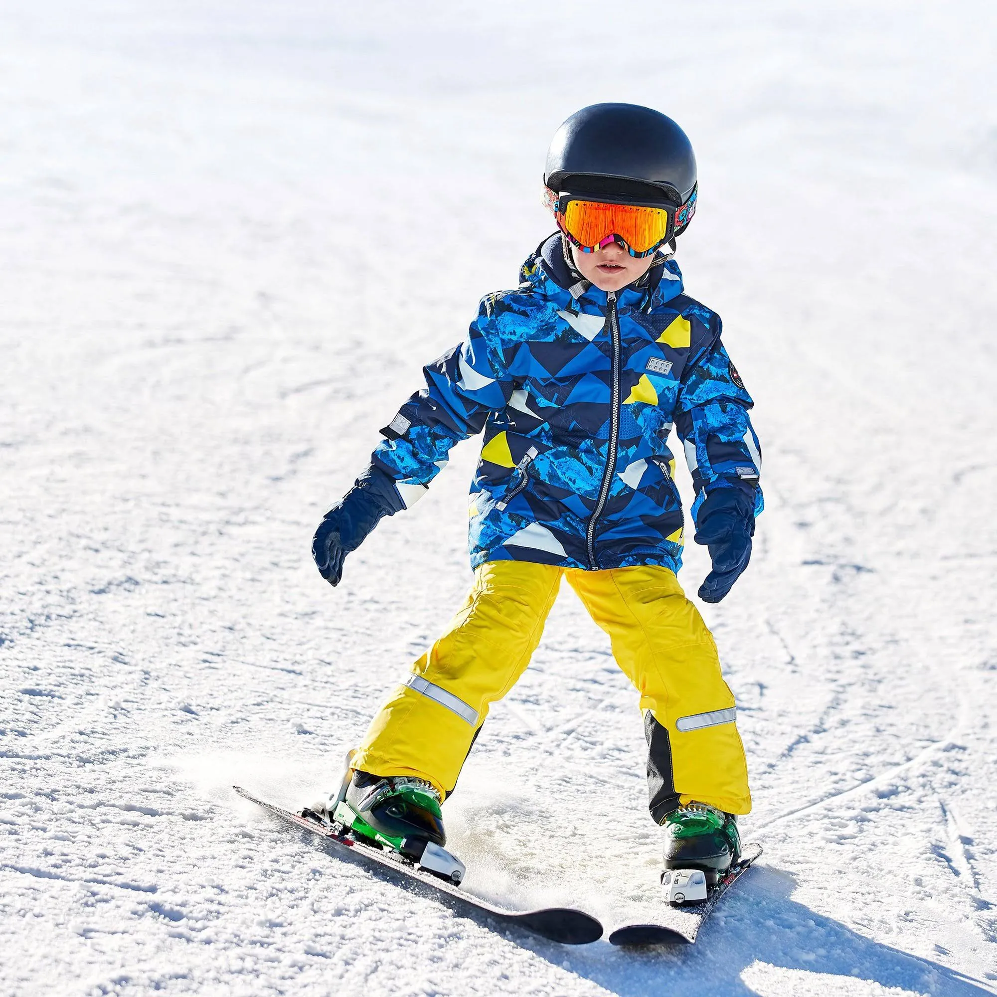 Legowear Kurtka zimowa Jordan 721" w kolorze niebiesko-żółtym rozmiar: 104