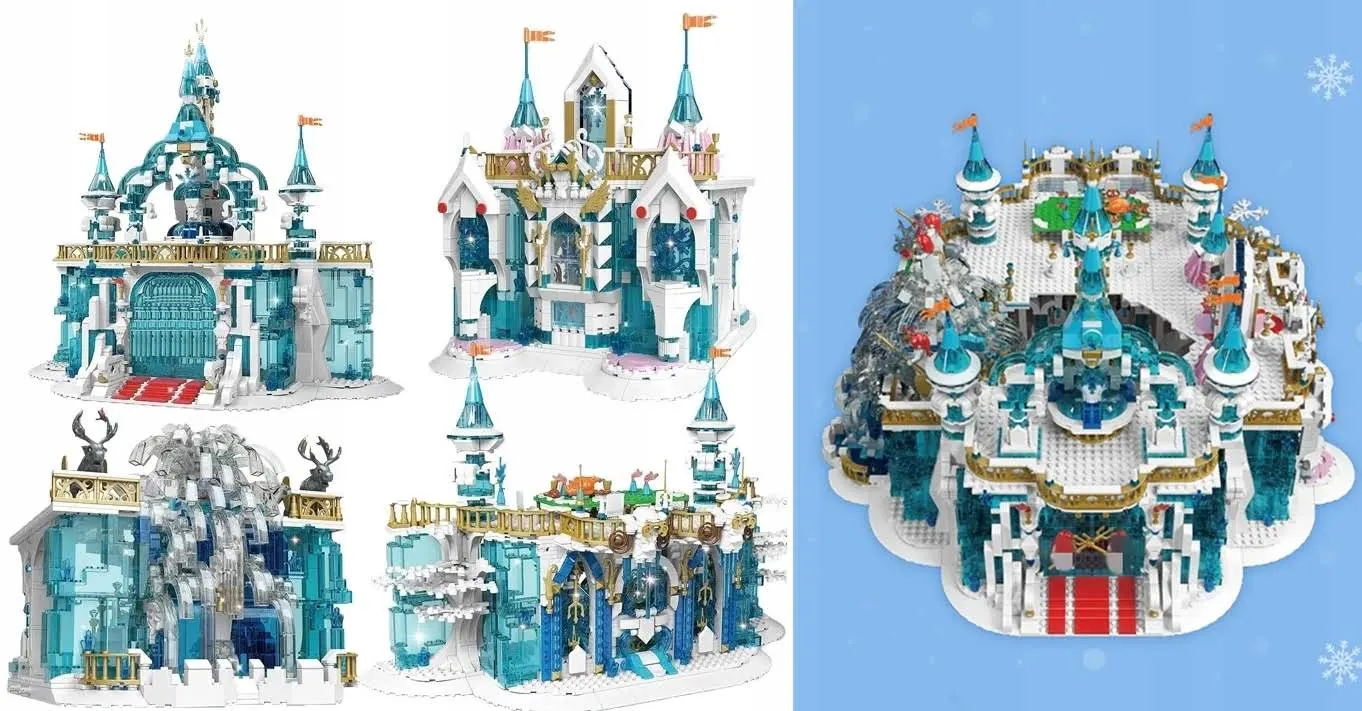 Lodowy Zamek Klocki 11007 Mould King 1098 elementów Kraina Lodu