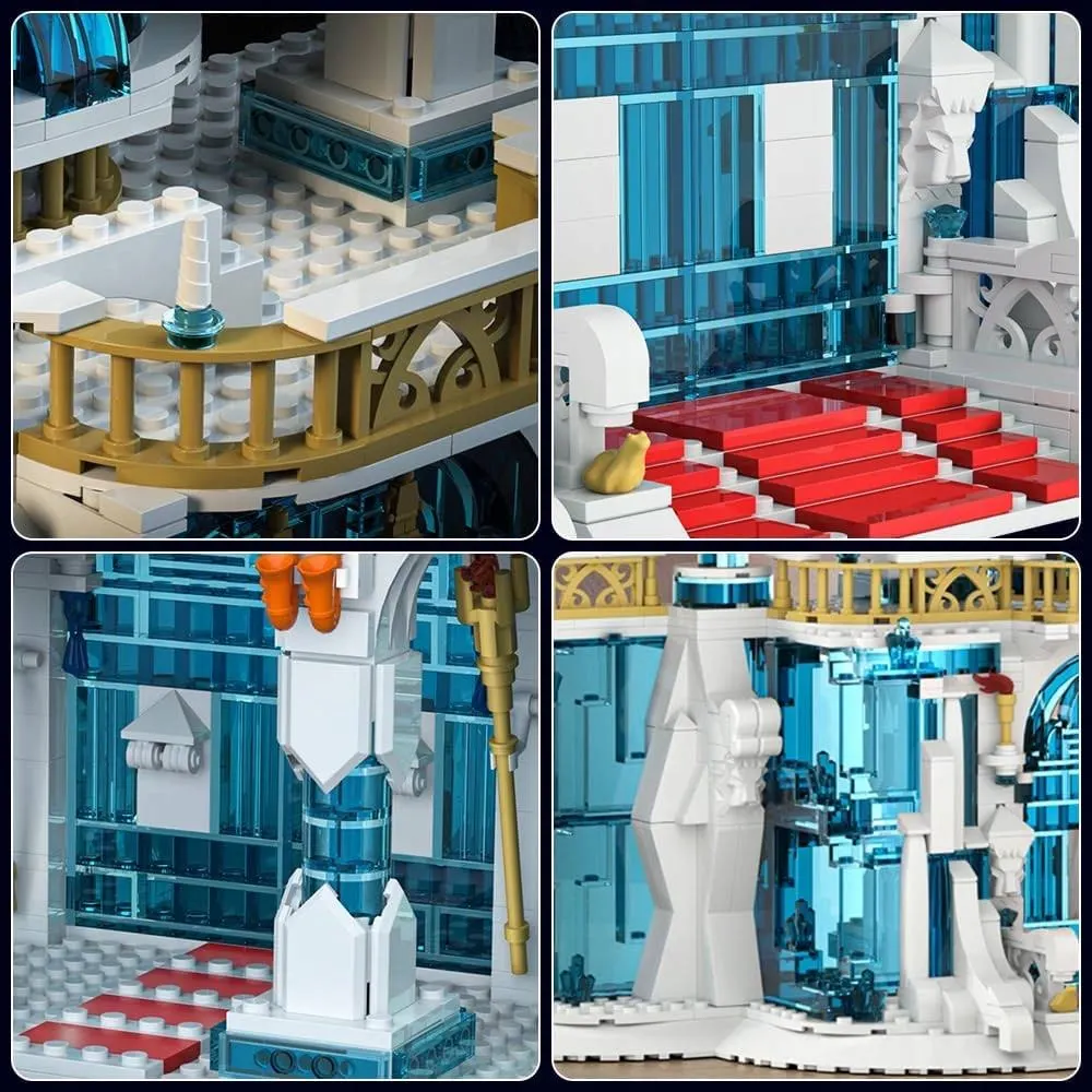 Lodowy Zamek Klocki 11007 Mould King 1098 elementów Kraina Lodu