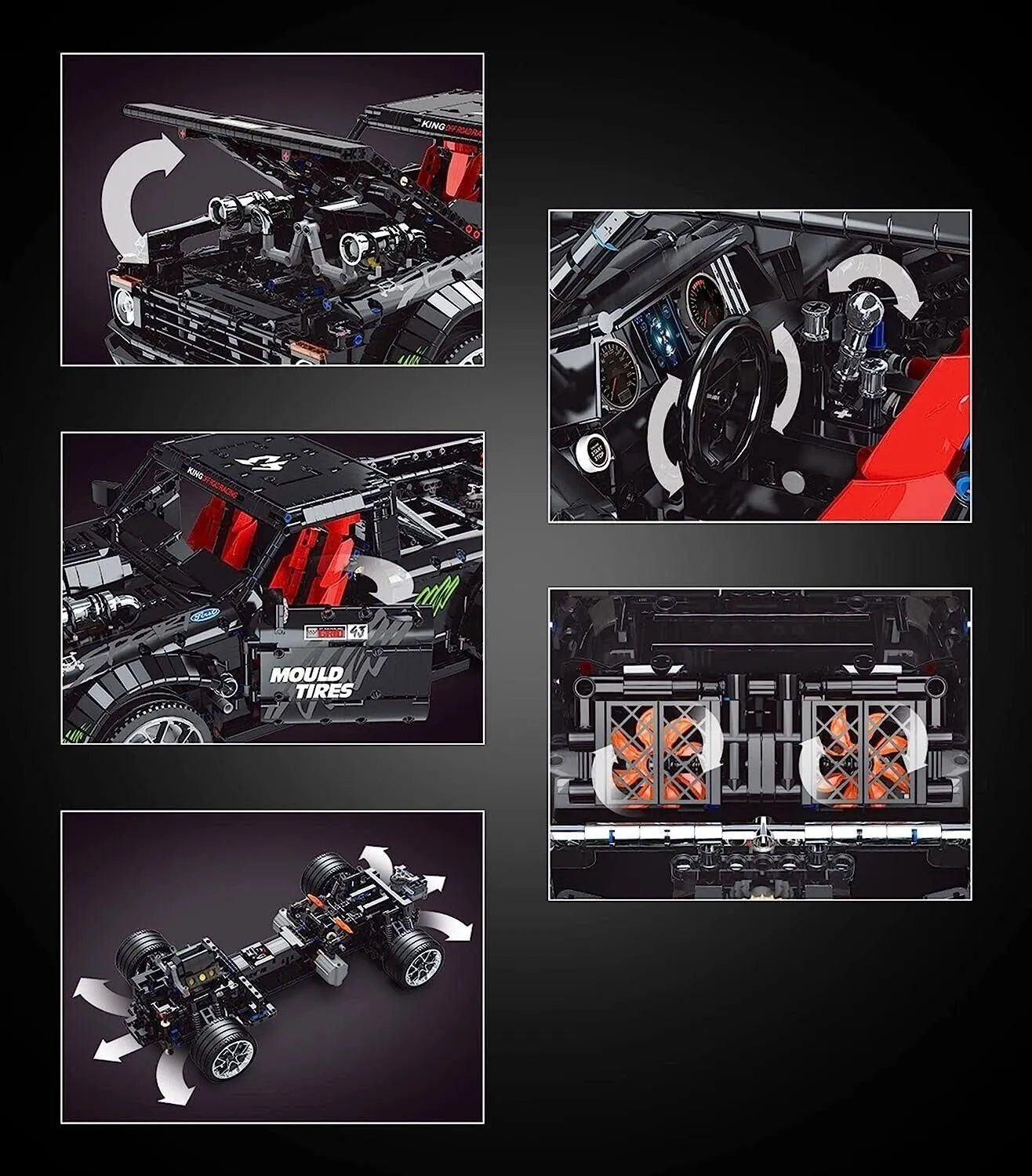 Mould King Pickup Monster Truck Klocki Technic 13082 Zdalnie Sterowane - Klocki na Ceneo.pl