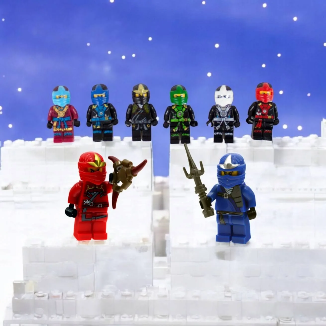 Ninjago Klocki Mini Figurki 12szt Akcesoria Ludziki Zestaw Wojowników