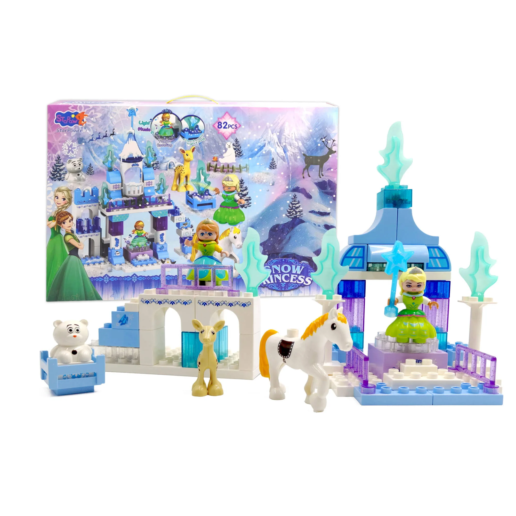 PROMO Klocki Lodowa kraina - Zamek 82el.