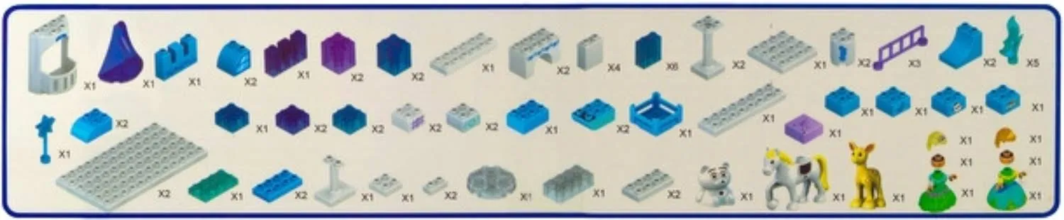 PROMO Klocki Lodowa kraina - Zamek 82el.