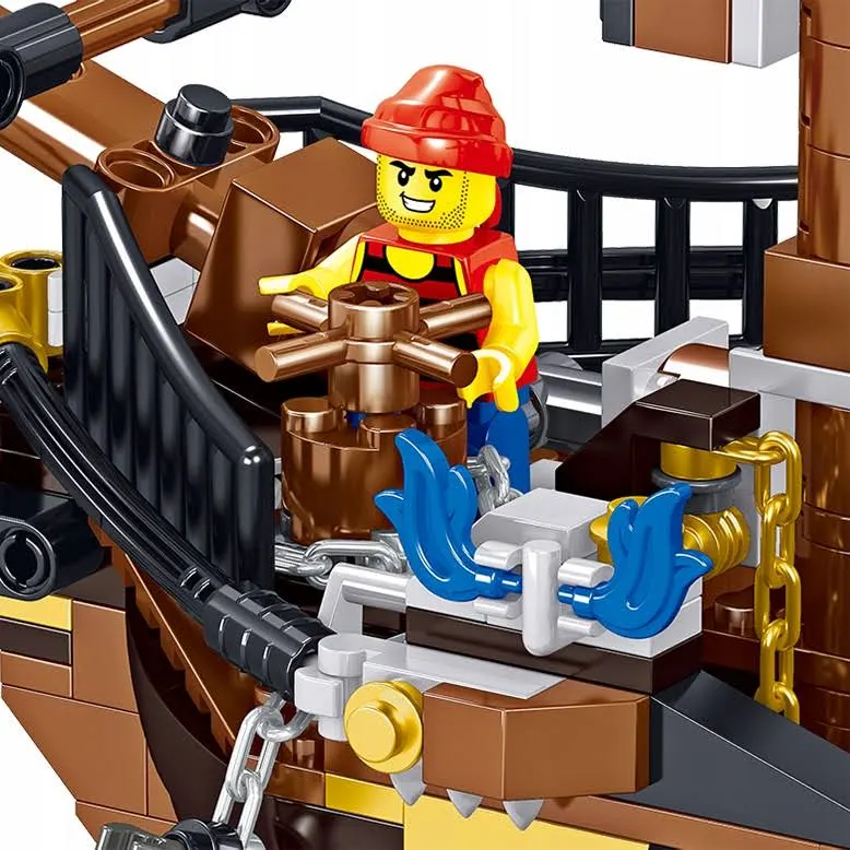 Piraci Statek Piracki Z Karaibów Czarna Perła Duży