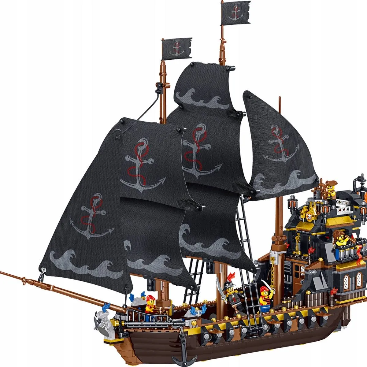 Piraci Statek Piracki Z Karaibów Czarna Perła Duży