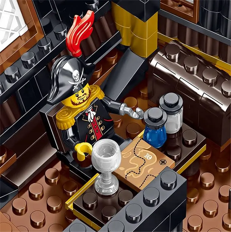 Piraci Statek Piracki Z Karaibów Czarna Perła Duży