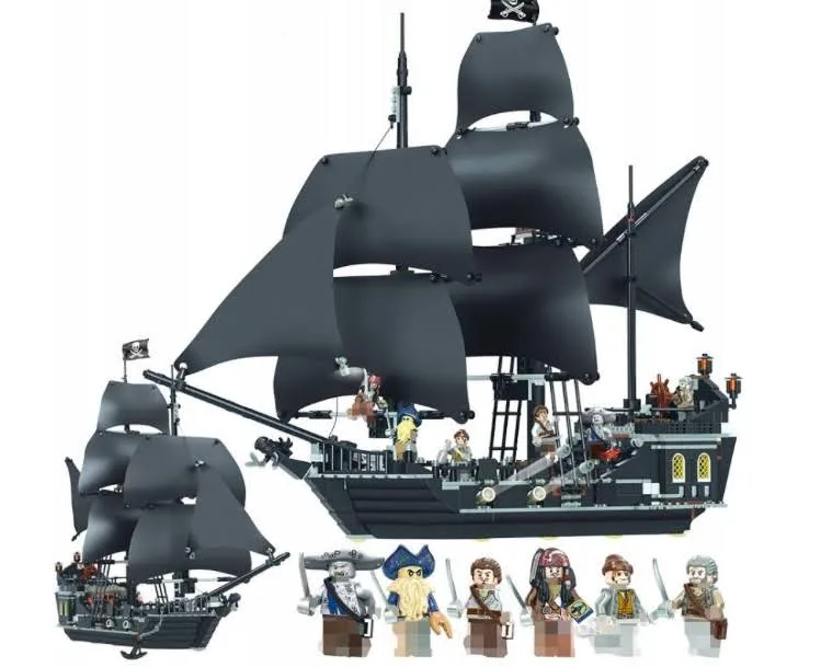 Piraci Statek Piracki Z Karaibów Czarna Perła Duży Klocki