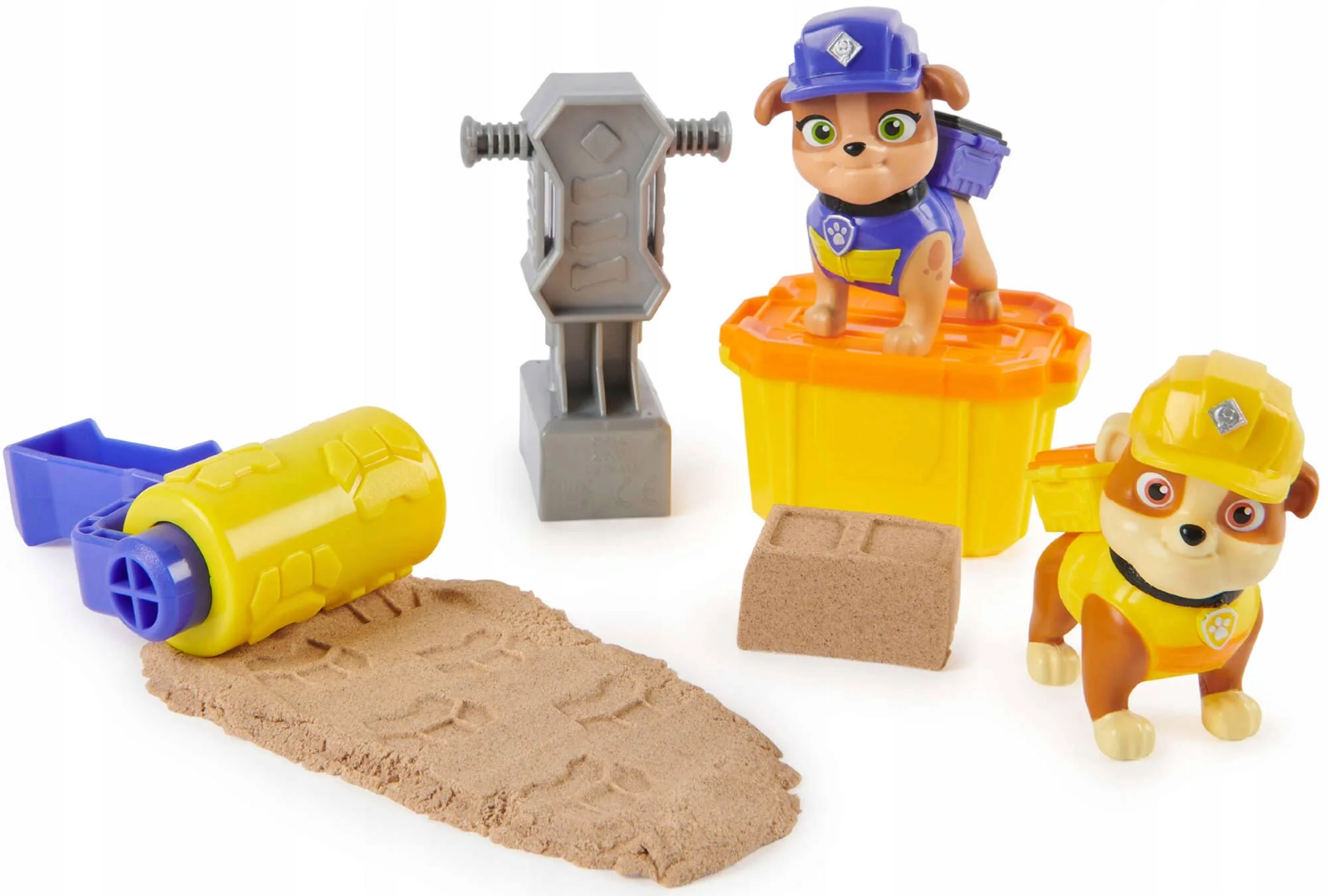 Psi Patrol Rubble & Crew Zestaw Kinetic Sand Piasek Kinetyczny Rubble MIX