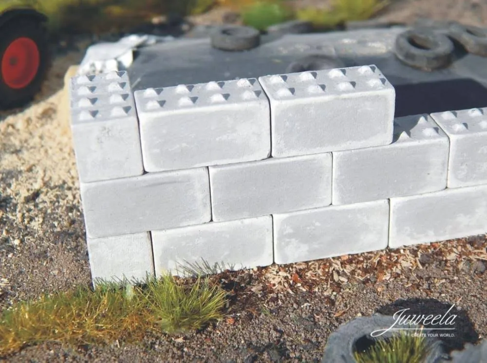 Rebel - Juweela: Bloki betonowe z ośmioma wypustkami (zestaw mały)