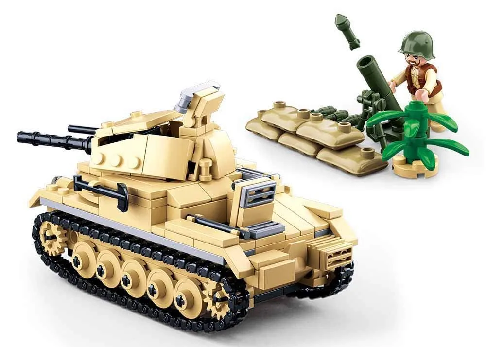 Sluban WWII M38-B0691 Niemiecki czołg Panzer II / Lego - kompatybilny