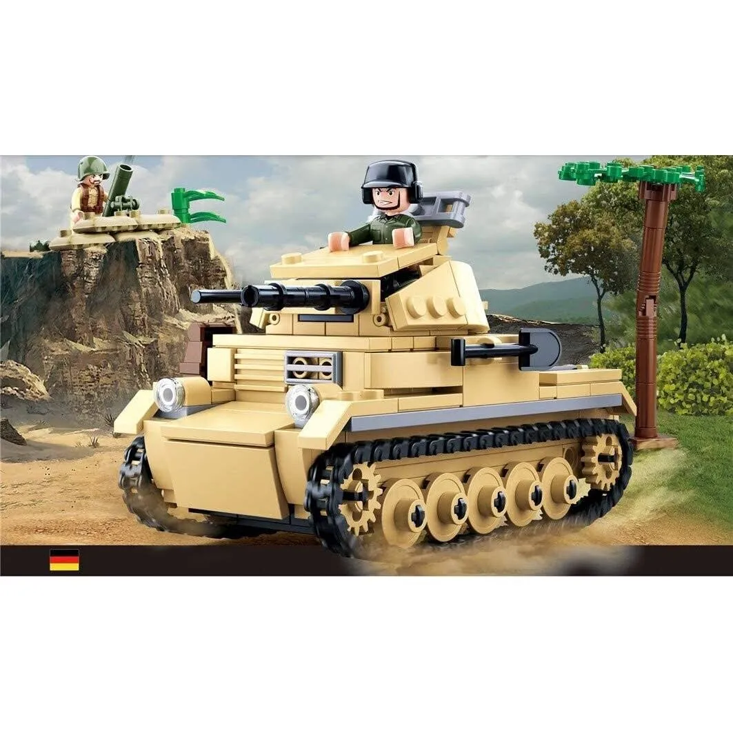 Sluban WWII M38-B0691 Niemiecki czołg Panzer II / Lego - kompatybilny