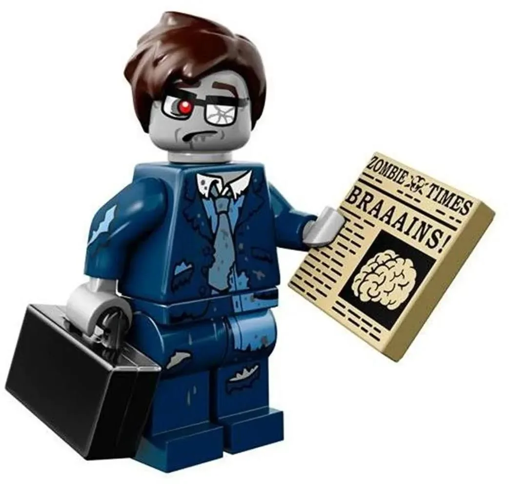 (Random 1 Figurka) LEGO 71010 Seria 14 Minifigurka Biznesmen Minifigurki Potwory 1 Postać Prezent