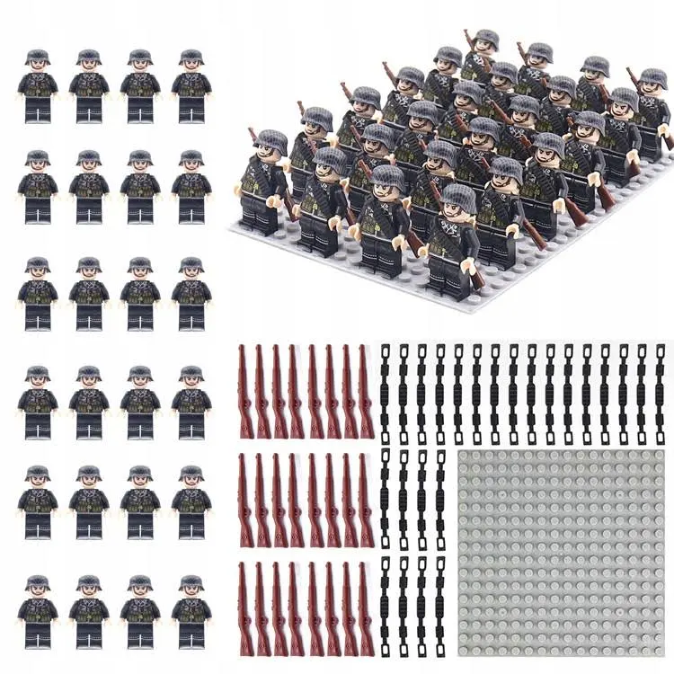 24 szt. Żołnierze armii niemieckiej podczas II wojny światowej Lego