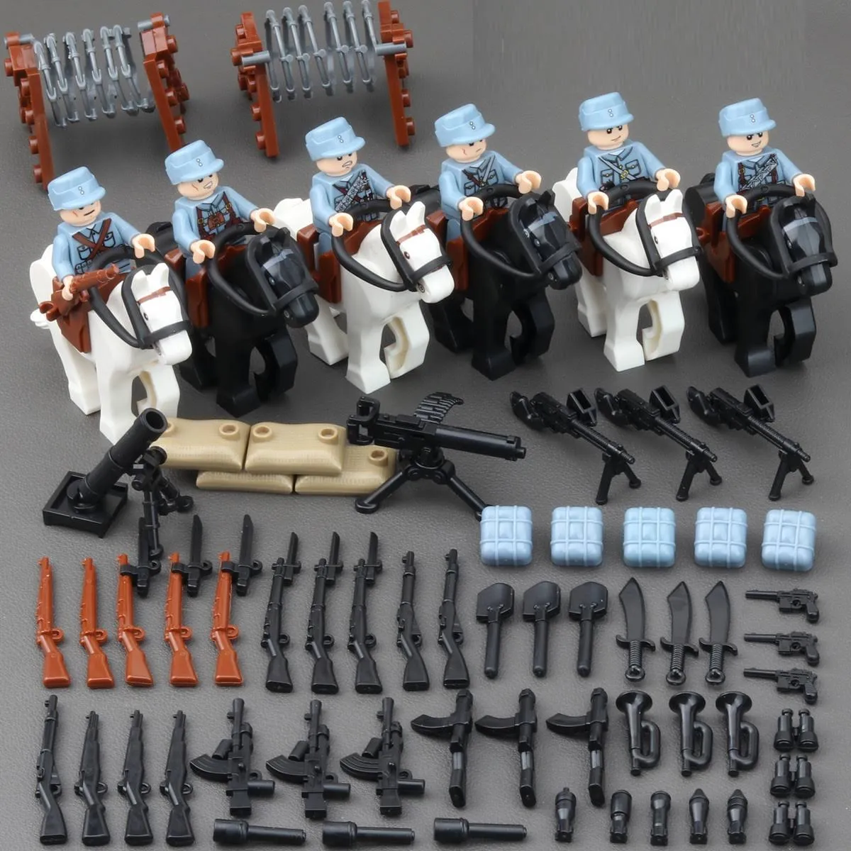 24 szt. Żołnierze armii niemieckiej podczas II wojny światowej Lego