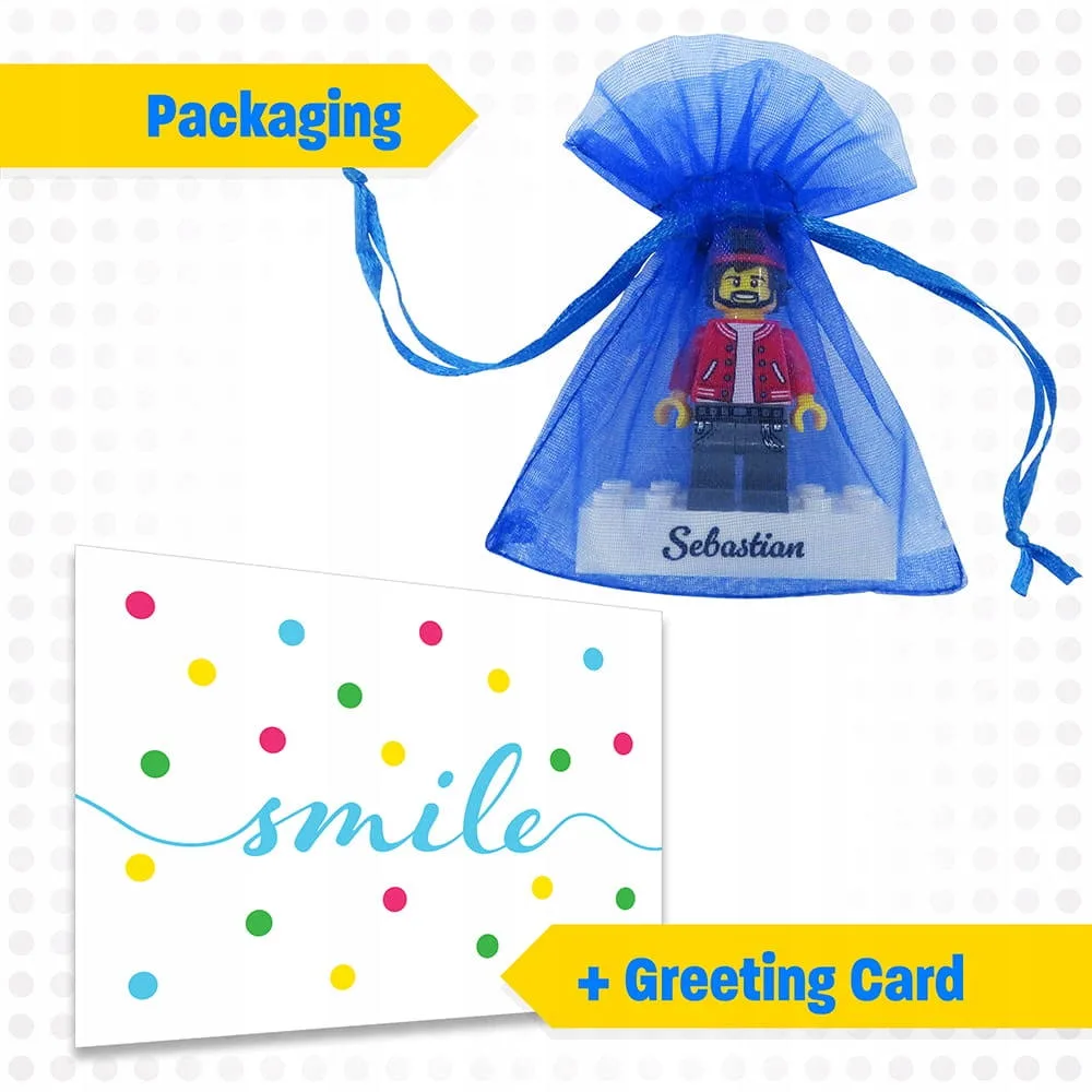 Dziewczyna personalizowana figurka ludzik z części Lego