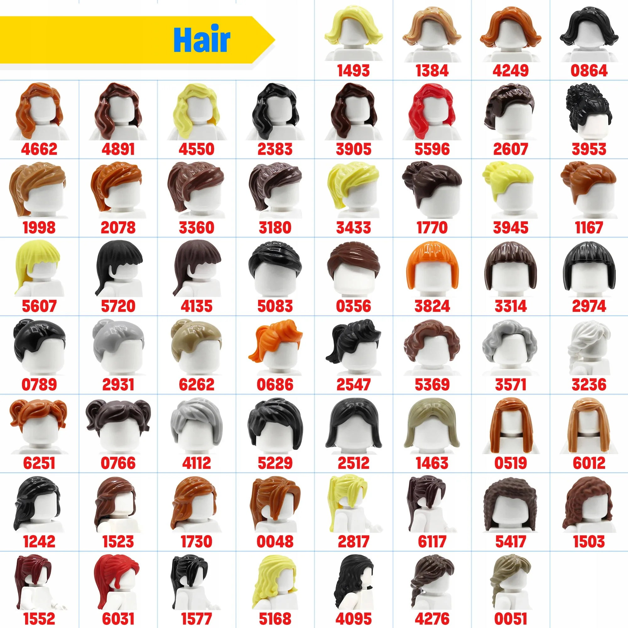 Dziewczyna personalizowana figurka ludzik z części Lego