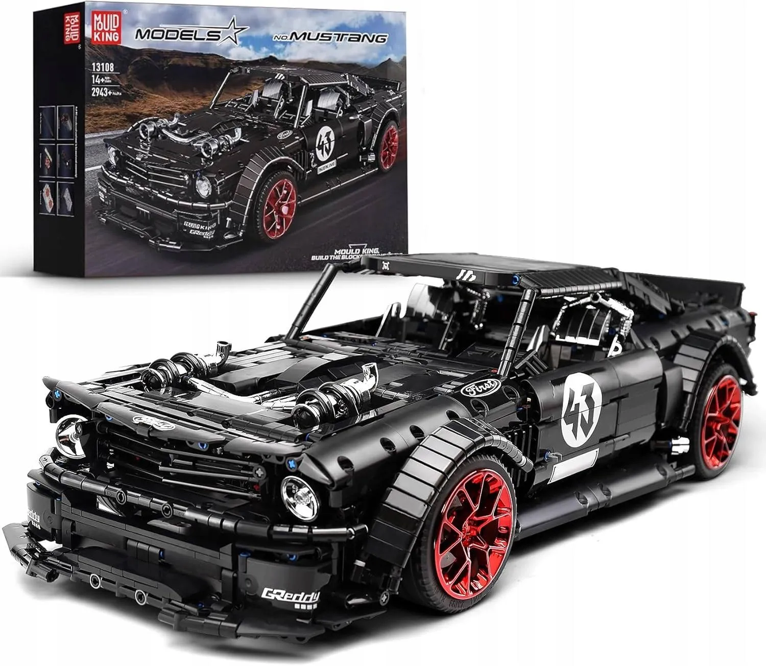 Klocki Mould King 13108 Ford Mustang Hoonicorn V2