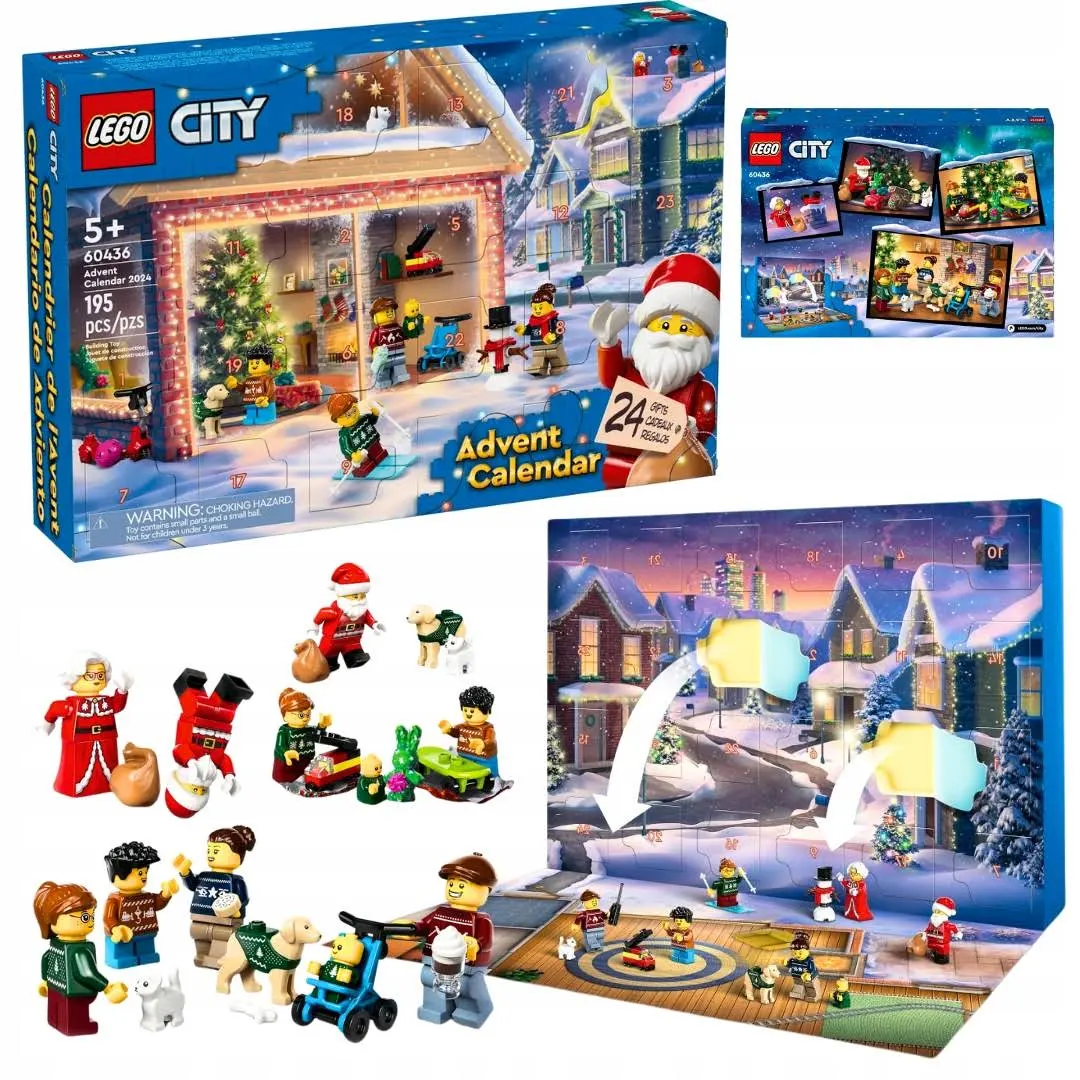 Lego City Kalendarz Adwentowy 60436 2024 Figurki Zestaw XXL