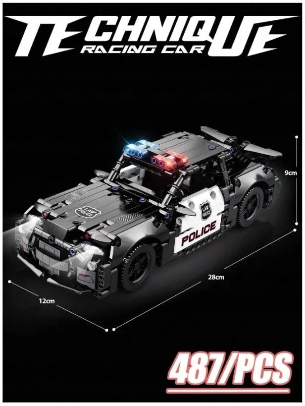 Mould King Klocki Policja Mustang Do Złożenia Radiowóz Zestaw Klocków Konstrukcyjnych - Klocki na Ceneo.pl