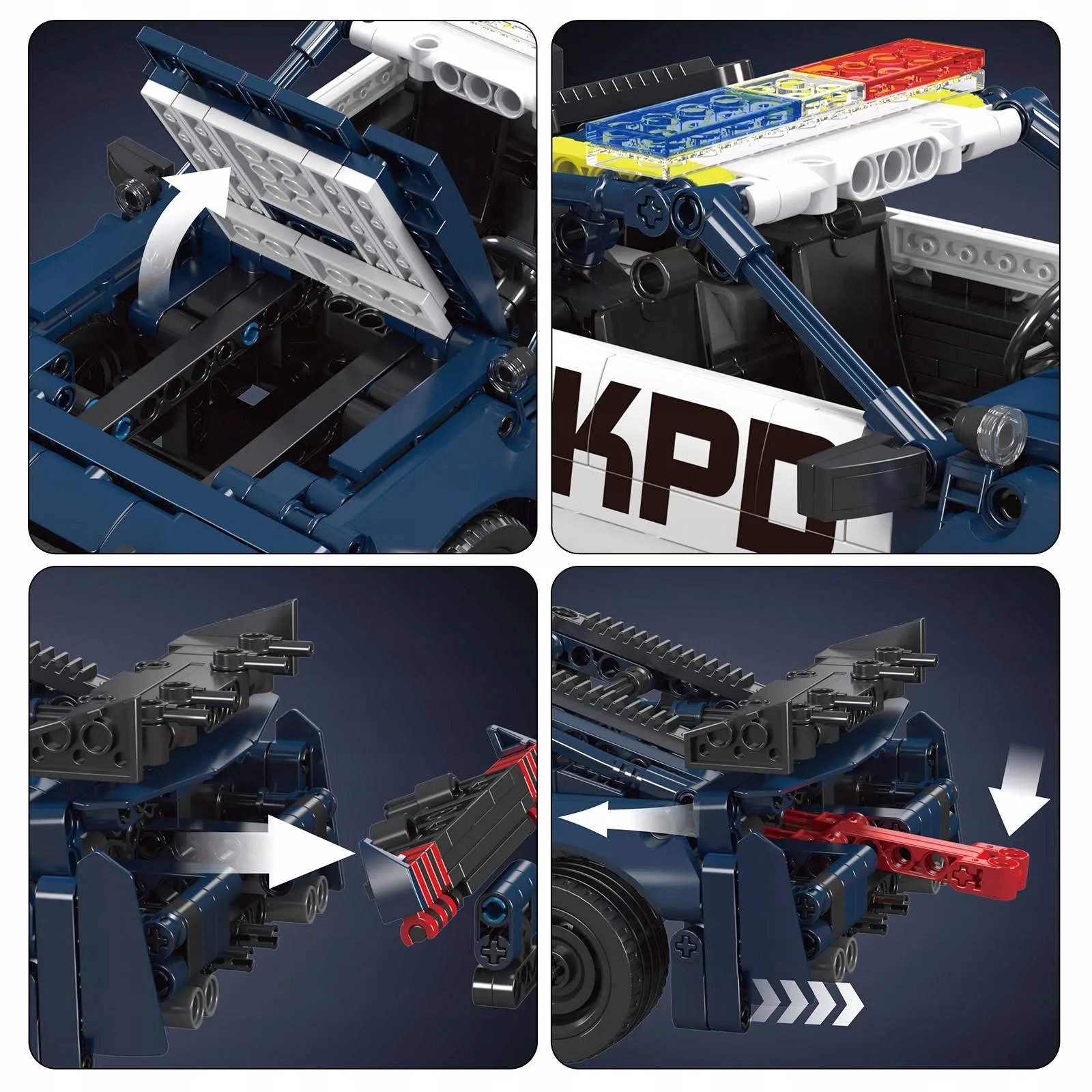 Mould King Klocki Policja Mustang Do Złożenia Radiowóz Zestaw Klocków Konstrukcyjnych - Klocki na Ceneo.pl