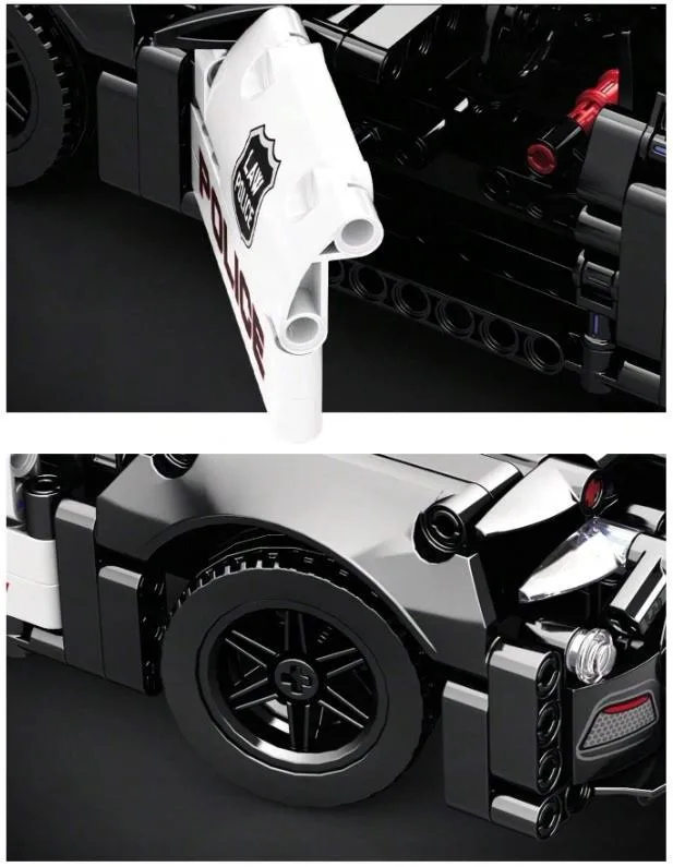 Mould King Klocki Policja Mustang Do Złożenia Radiowóz Zestaw Klocków Konstrukcyjnych - Klocki na Ceneo.pl