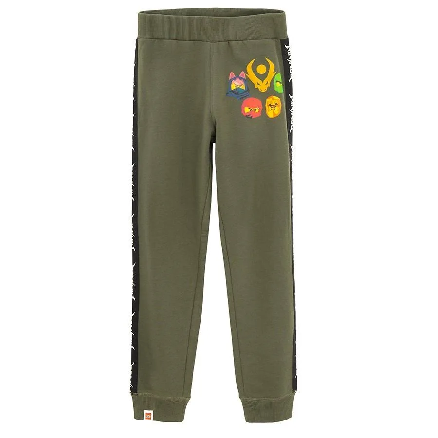 Spodnie dresowe chłopięce, khaki, LEGO Ninjago - 98 - Smyk
