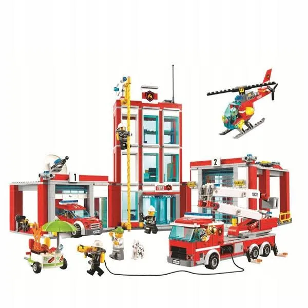 Klocki Cities Straż Pożarna Remiza Strażacka 958el