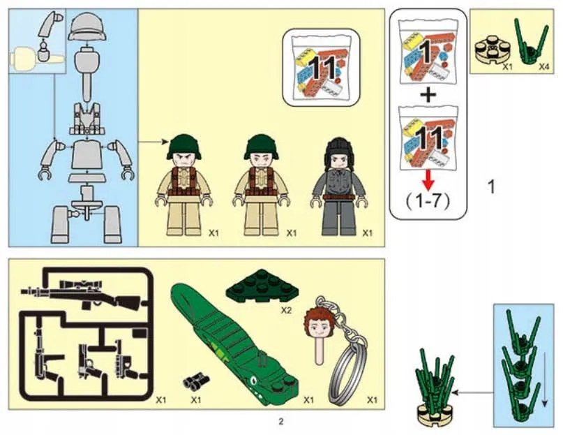 Klocki Wojsko Czołg T-34 Rudy 102 Armia+LEGO Broń