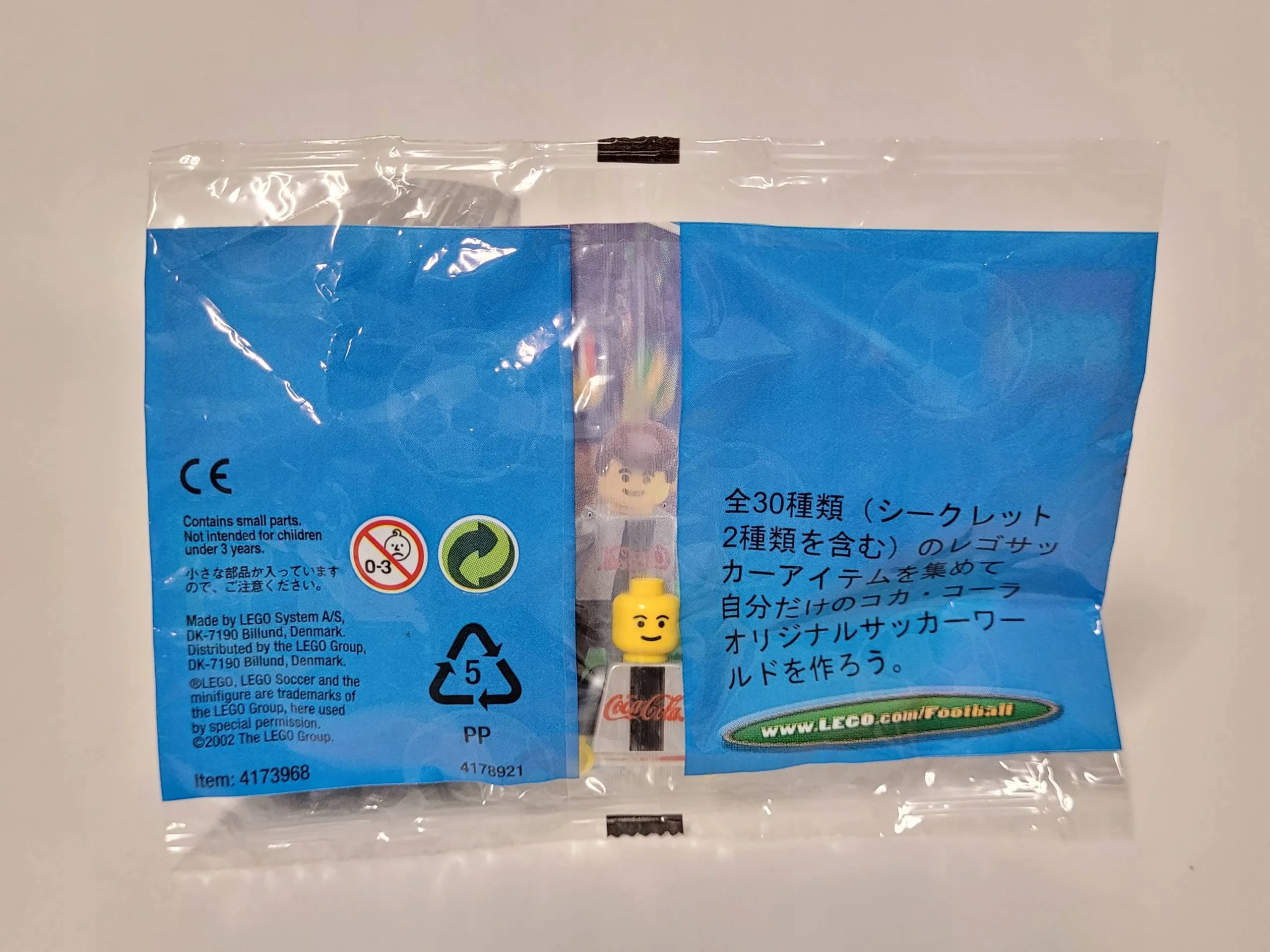 Unikat 4472 Lego Piłkarz Srebrny Silver Coca Cola Sports Misb 2002