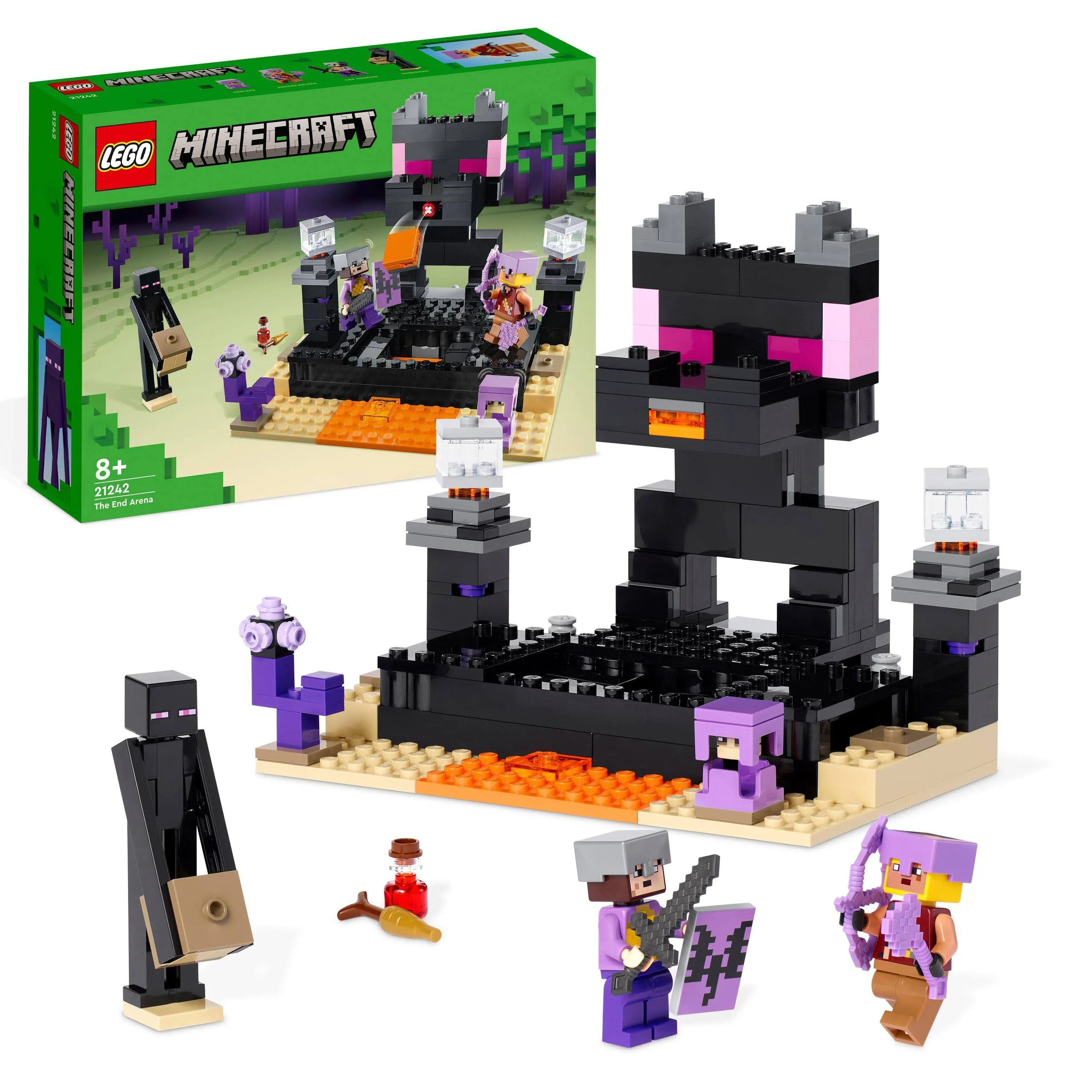 Minecraft Arena Endu Enderman Smok Kresu Zestaw Klocki Lego Kres 252EL
