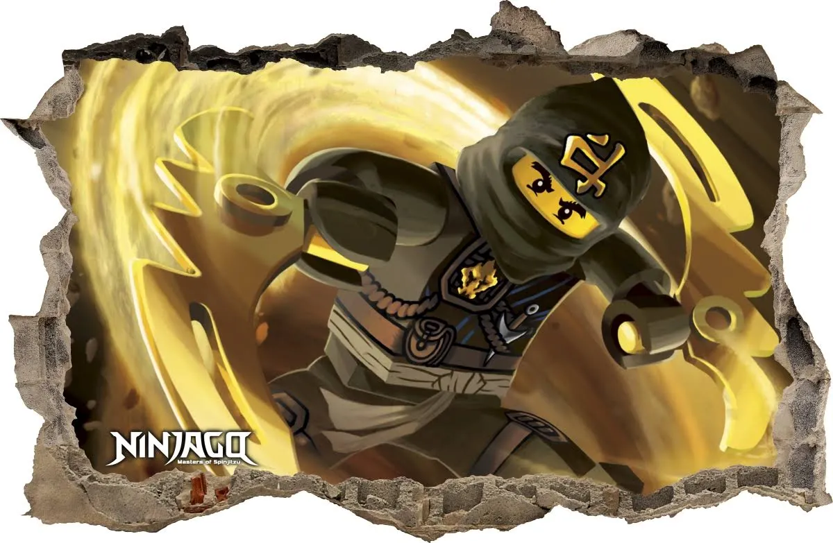 Naklejki Na Ścianę Dziura Lego Ninjago 93 100x65cm