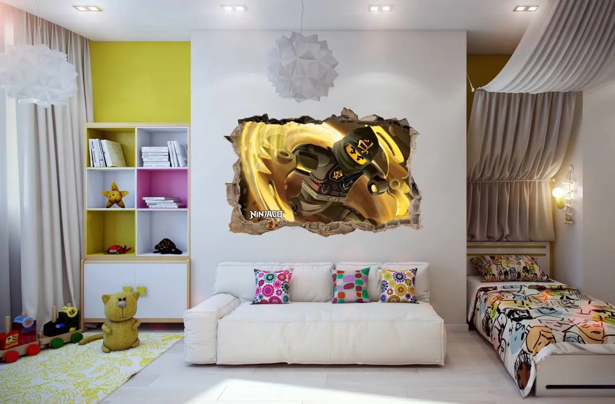 Naklejki Na Ścianę Dziura Lego Ninjago 93 100x65cm