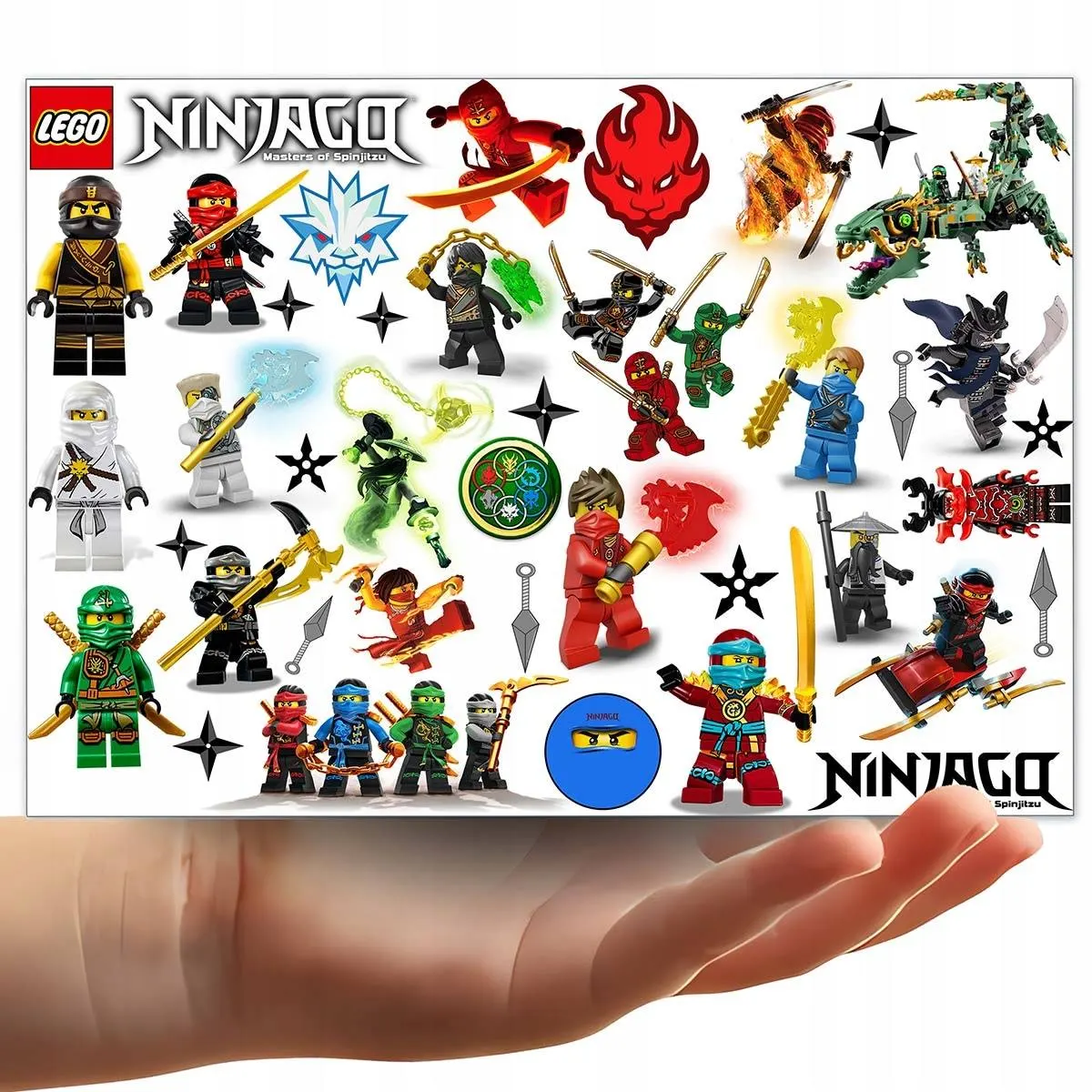 Tatuaże Zmywalne Dla Dzieci Lego Ninjago Wzory Oryginalne