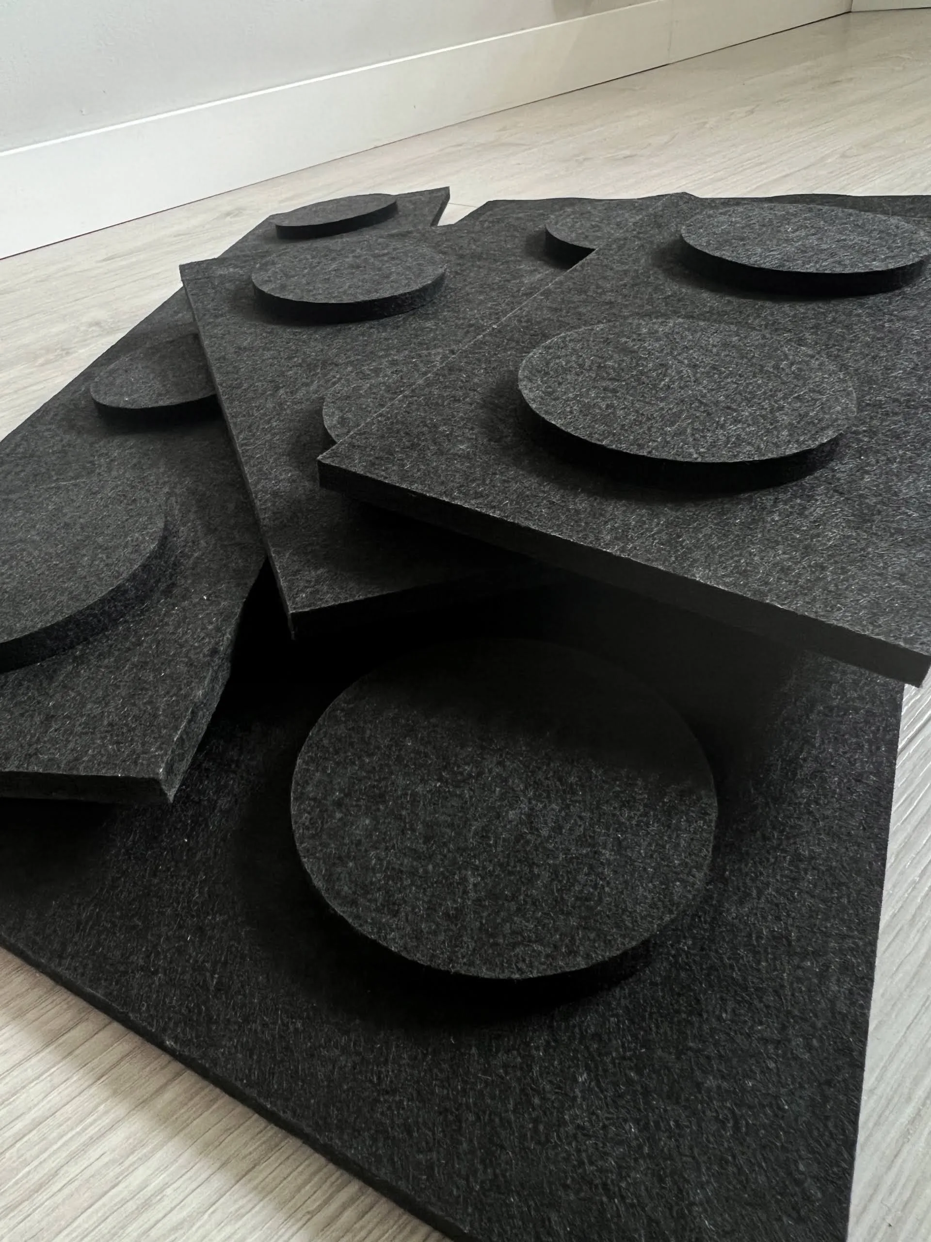 Filcowe klocki na ścianę panele klocki na ścianę panele Lego 15x60 seledyn