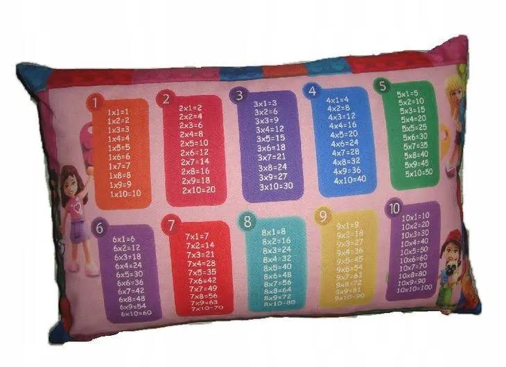 Poduszka Tabliczka Mnożenia - Klocki Lego