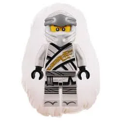Poduszka maskotka Lego Ninjago biały Ninja Zane