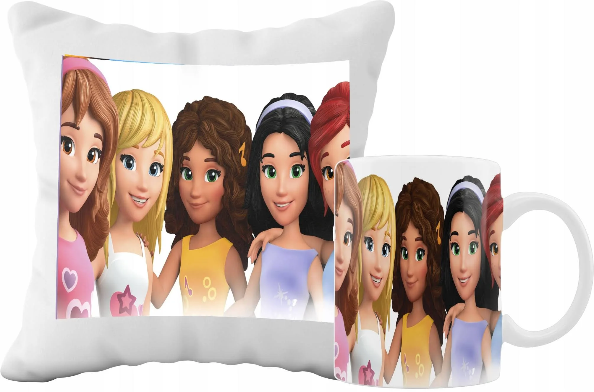 Zestaw Kubek I Poduszka Lego Friends Bajki Pomysł Grafiki