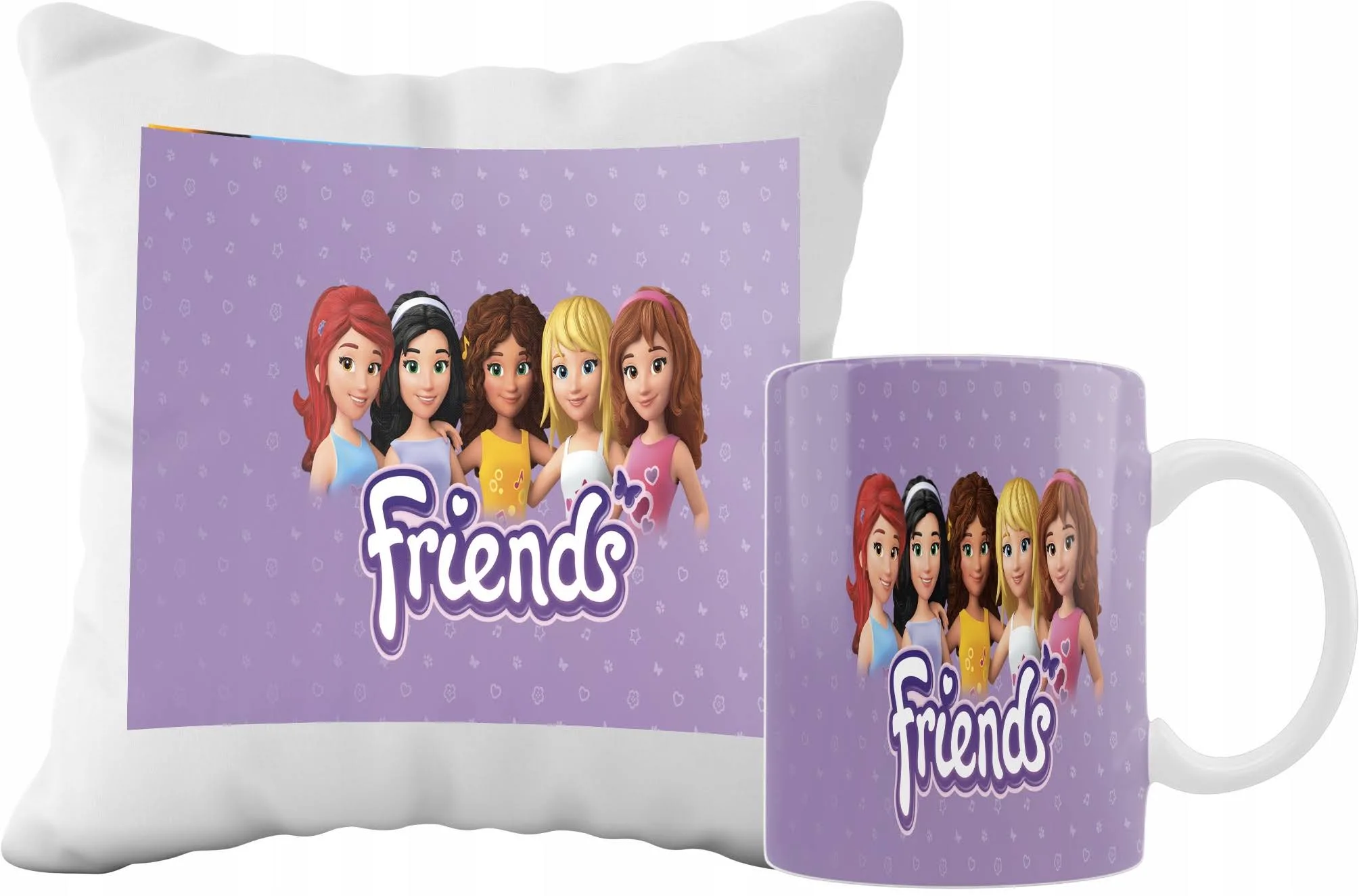 Zestaw Kubek I Poduszka Lego Friends Bajki Pomysł Grafiki