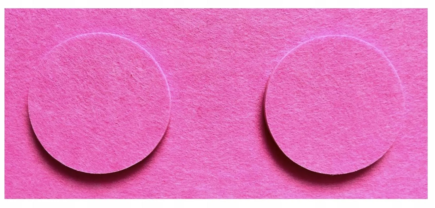 panele klocki na ścianę, filcowe panele ścienne 15x30 różowy