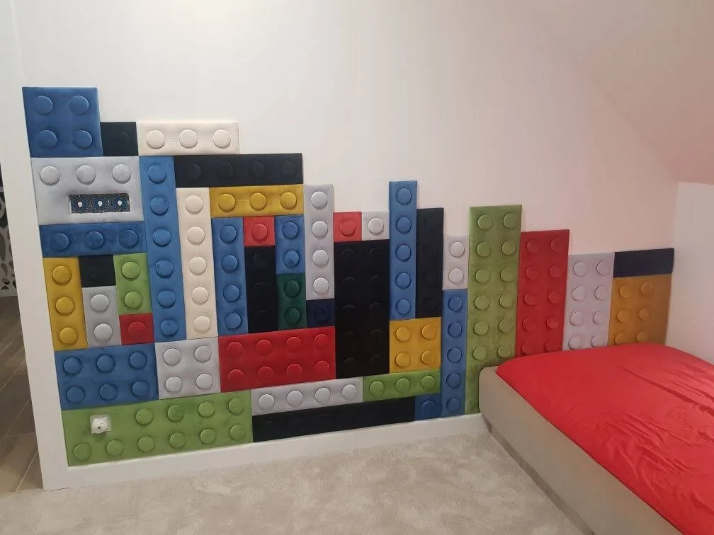 Tapicerowane Panele Lego Dla Dzieci 12.5 x 75cm