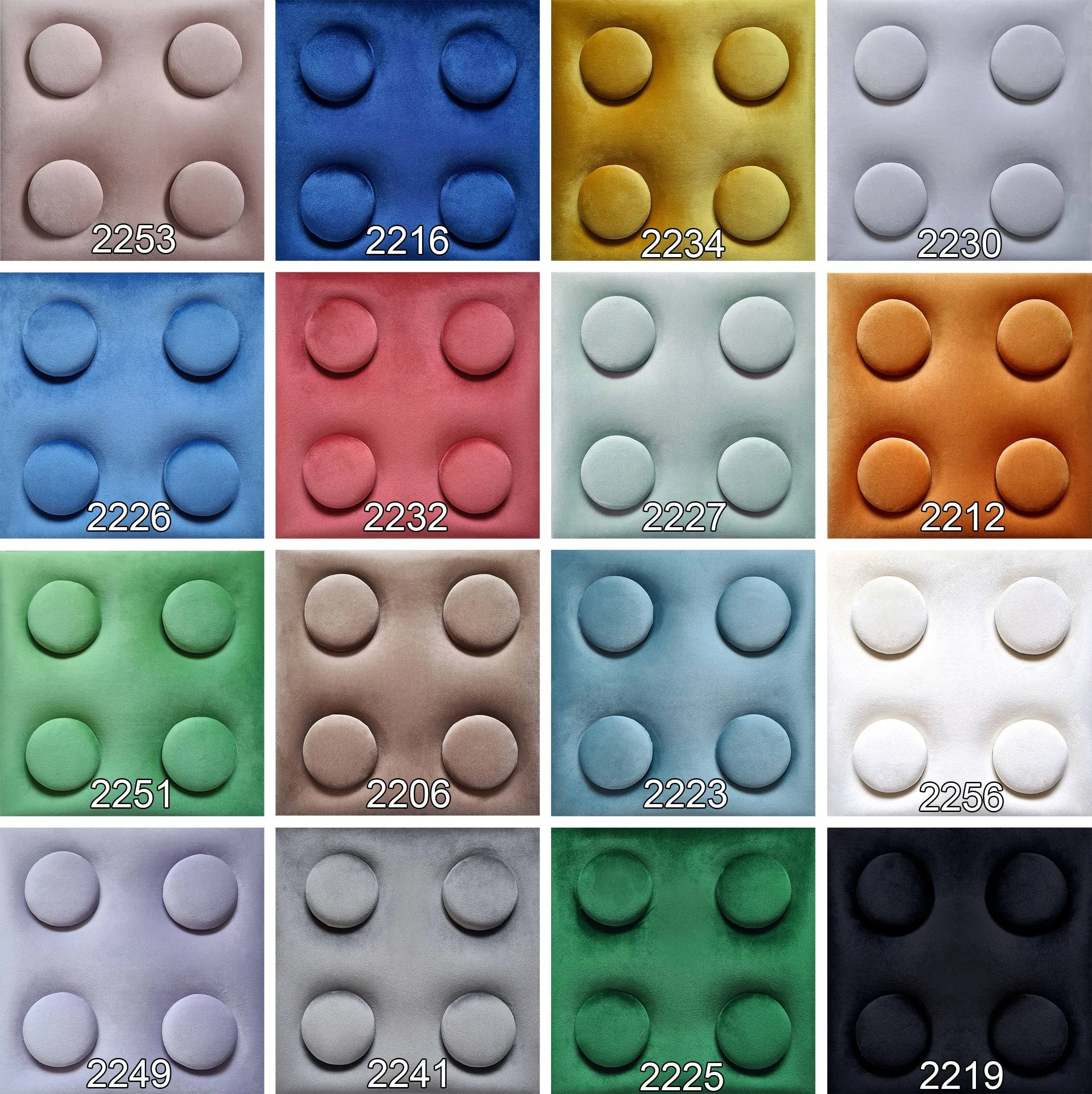 Tapicerowane Panele Lego Dla Dzieci 12.5 x 75cm