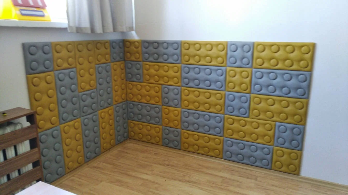 Tapicerowane Panele Lego Dla Dzieci 12.5 x 75cm