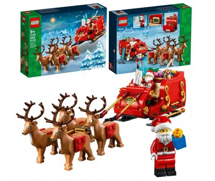 HIT! Klocki LEGO Marchandise 40499 Sanie Świętego Mikołaja prezent
