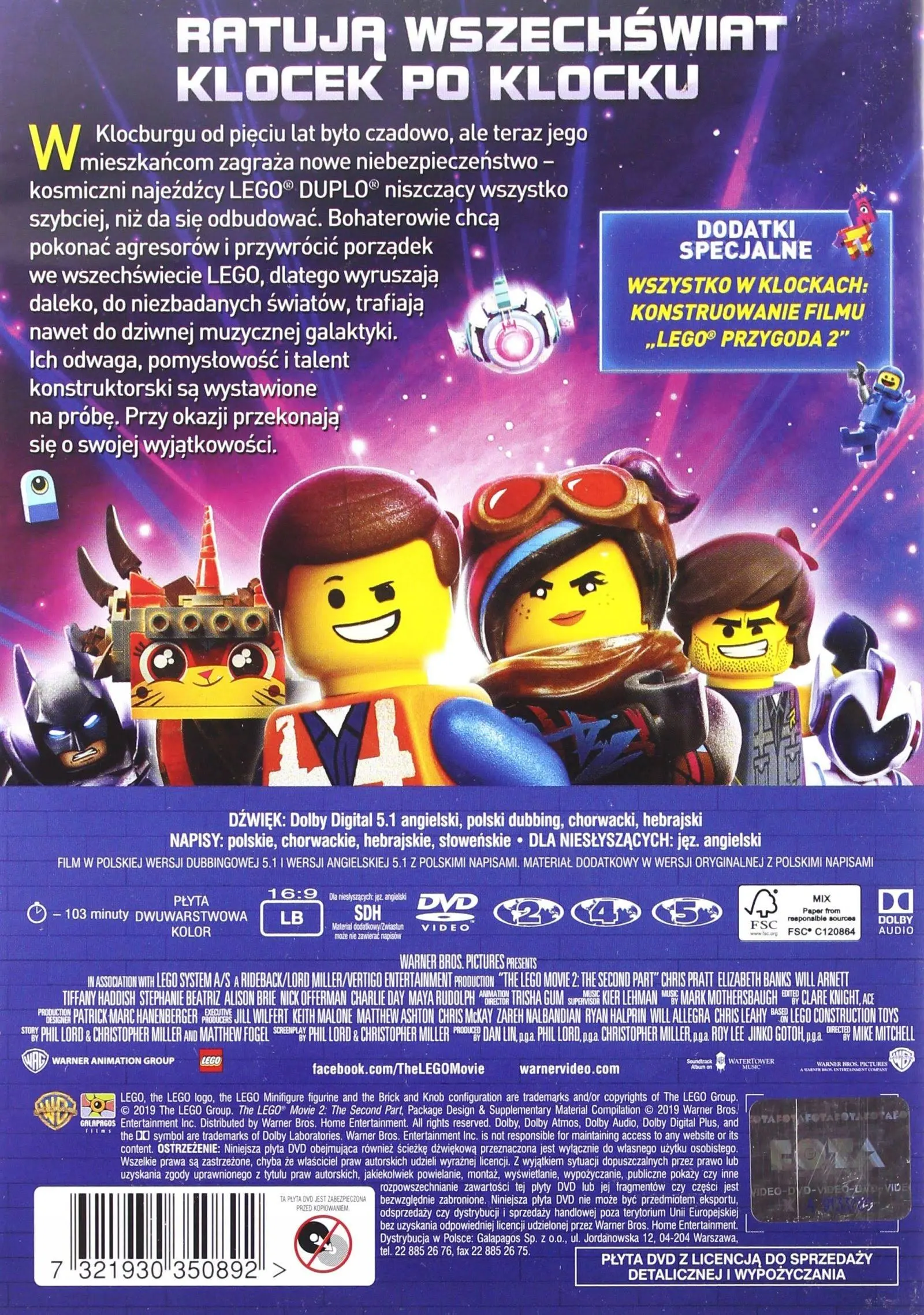 LEGO PRZYGODA 2 (DVD)